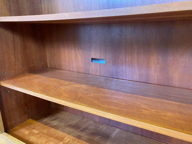 WMK # Schöner & gut erhaltener hoher modularer Mid-Century Bücherschrank aus 1958 von WK Möbel mit verstellbaren Regalböden # Regal Bücherregal Schrank Sideboard Kommode Wohnzimmerschrank Vintage 50er