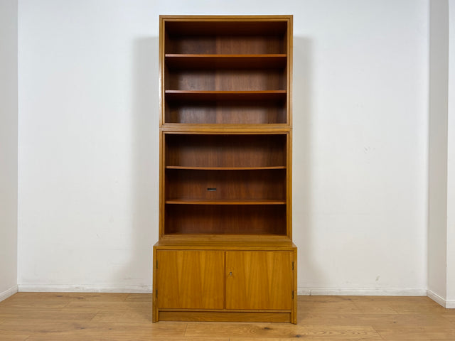 WMK # Schöner & gut erhaltener hoher modularer Mid-Century Bücherschrank aus 1958 von WK Möbel mit verstellbaren Regalböden # Regal Bücherregal Schrank Sideboard Kommode Wohnzimmerschrank Vintage 50er