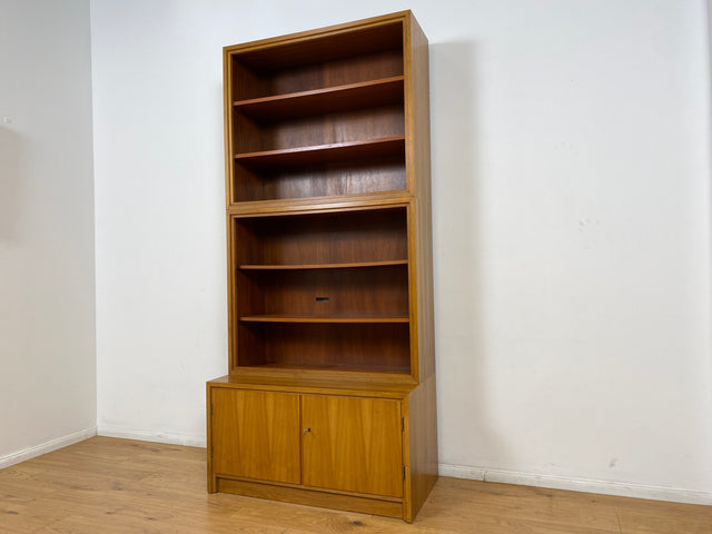 WMK # Schöner & gut erhaltener hoher modularer Mid-Century Bücherschrank aus 1958 von WK Möbel mit verstellbaren Regalböden # Regal Bücherregal Schrank Sideboard Kommode Wohnzimmerschrank Vintage 50er