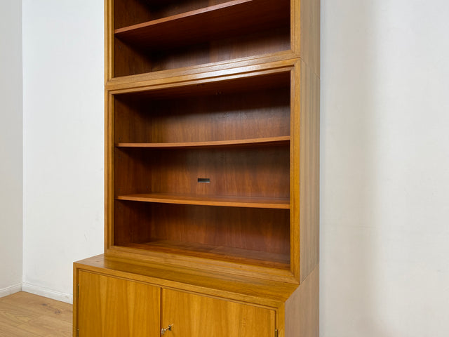 WMK # Schöner & gut erhaltener hoher modularer Mid-Century Bücherschrank aus 1958 von WK Möbel mit verstellbaren Regalböden # Regal Bücherregal Schrank Sideboard Kommode Wohnzimmerschrank Vintage 50er