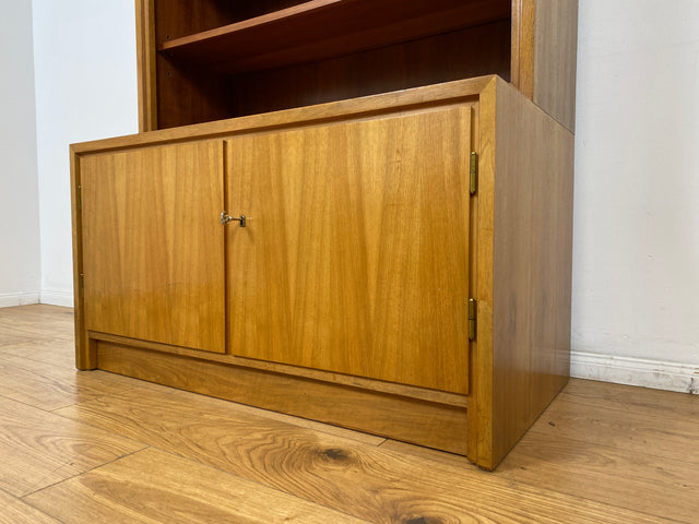 WMK # Schöner & gut erhaltener hoher modularer Mid-Century Bücherschrank aus 1958 von WK Möbel mit verstellbaren Regalböden # Regal Bücherregal Schrank Sideboard Kommode Wohnzimmerschrank Vintage 50er