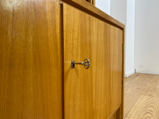 WMK # Schöner & gut erhaltener hoher modularer Mid-Century Bücherschrank aus 1958 von WK Möbel mit verstellbaren Regalböden # Regal Bücherregal Schrank Sideboard Kommode Wohnzimmerschrank Vintage 50er