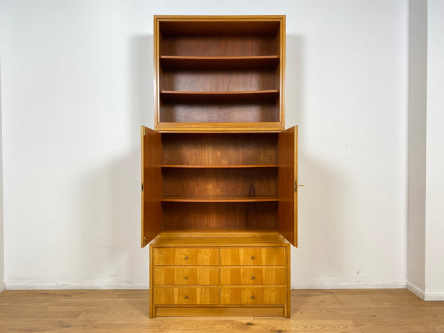 WMK # Schönes & gut erhaltenes hohes modulares Mid-Century Highboard aus 1958 von WK Möbel mit Schubladen & Regal # Bücherschrank Bücherregal Schrank Sideboard Kommode Wohnzimmerschrank Vintage 50er