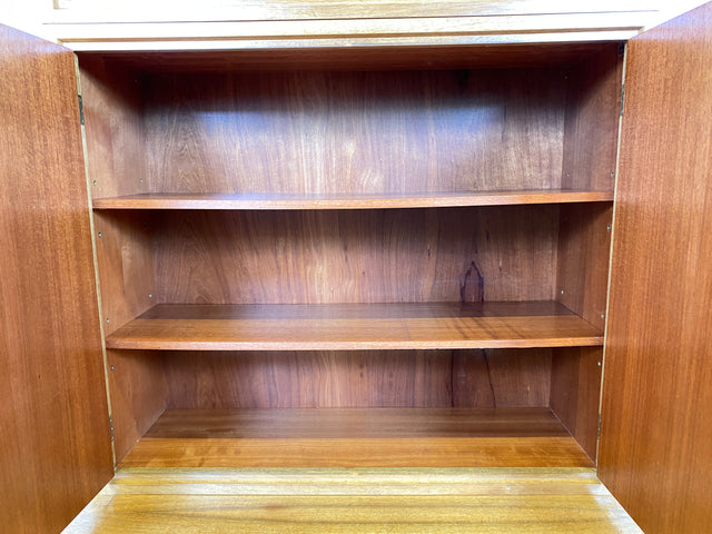 WMK # Schönes & gut erhaltenes hohes modulares Mid-Century Highboard aus 1958 von WK Möbel mit Schubladen & Regal # Bücherschrank Bücherregal Schrank Sideboard Kommode Wohnzimmerschrank Vintage 50er