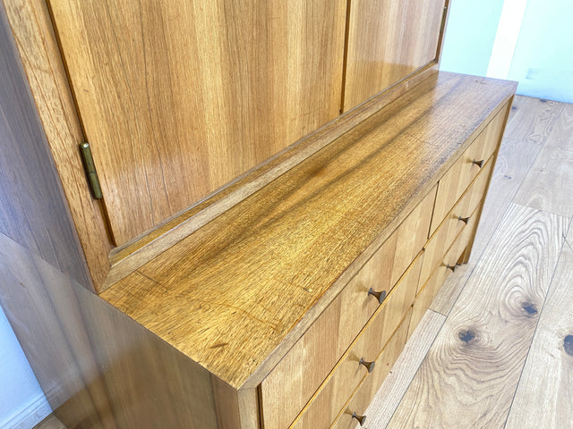 WMK # Schönes & gut erhaltenes hohes modulares Mid-Century Highboard aus 1958 von WK Möbel mit Schubladen & Regal # Bücherschrank Bücherregal Schrank Sideboard Kommode Wohnzimmerschrank Vintage 50er