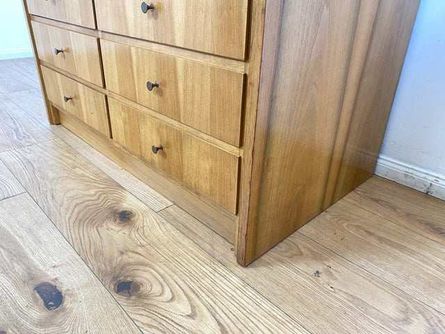 WMK # Schönes & gut erhaltenes hohes modulares Mid-Century Highboard aus 1958 von WK Möbel mit Schubladen & Regal # Bücherschrank Bücherregal Schrank Sideboard Kommode Wohnzimmerschrank Vintage 50er