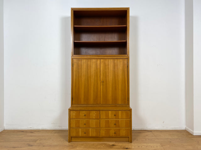WMK # Schönes & gut erhaltenes hohes modulares Mid-Century Highboard aus 1958 von WK Möbel mit Schubladen & Regal # Bücherschrank Bücherregal Schrank Sideboard Kommode Wohnzimmerschrank Vintage 50er
