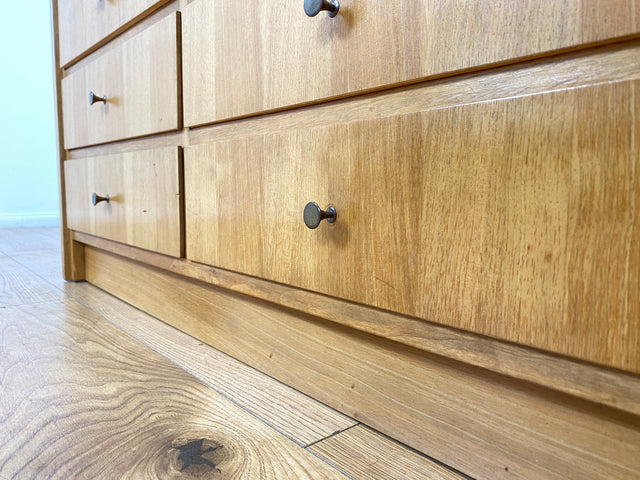 WMK # Schönes & gut erhaltenes hohes modulares Mid-Century Highboard aus 1958 von WK Möbel mit Schubladen & Regal # Bücherschrank Bücherregal Schrank Sideboard Kommode Wohnzimmerschrank Vintage 50er