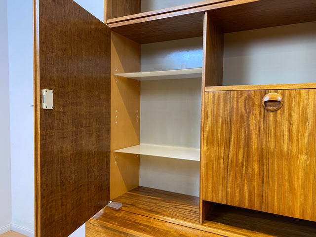 WMK I Kultiges modulares Designer Regalsystem 430 I Joachim Nebelung für VEB Hellerau mit Bar I Highboard Barschrank Bücherschrank Regalwand Stringregal Sideboard Mid-Century Vintage DDR 60er 70er