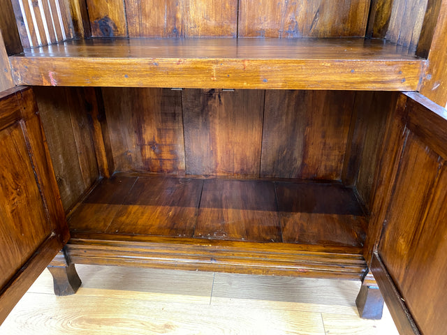 Boatwood by WMK I Einzigartiger nachhaltiger Bücherschrank I Handmade Unikat aus altem Bootsholz I Teakholz massiv I Regel Holzregal Bücherregal Highboard Küchenregal Geschirrschrank Berlin Bonn Kiel
