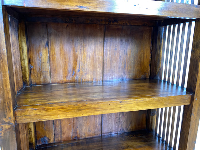 Boatwood by WMK I Einzigartiger nachhaltiger Bücherschrank I Handmade Unikat aus altem Bootsholz I Teakholz massiv I Regel Holzregal Bücherregal Highboard Küchenregal Geschirrschrank Berlin Bonn Kiel