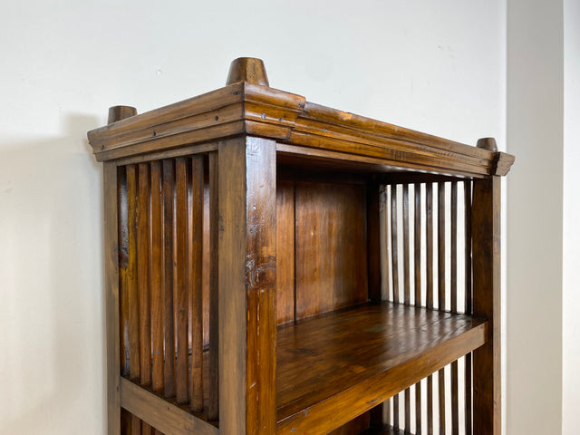 Boatwood by WMK I Einzigartiger nachhaltiger Bücherschrank I Handmade Unikat aus altem Bootsholz I Teakholz massiv I Regel Holzregal Bücherregal Highboard Küchenregal Geschirrschrank Berlin Bonn Kiel