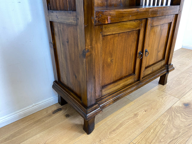 Boatwood by WMK I Einzigartiger nachhaltiger Bücherschrank I Handmade Unikat aus altem Bootsholz I Teakholz massiv I Regel Holzregal Bücherregal Highboard Küchenregal Geschirrschrank Berlin Bonn Kiel