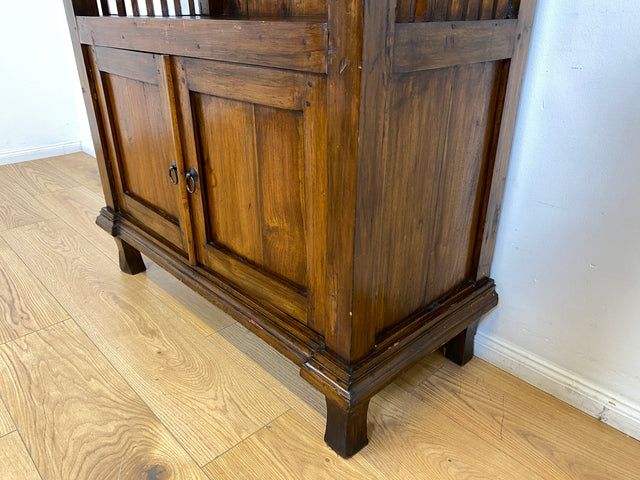 Boatwood by WMK I Einzigartiger nachhaltiger Bücherschrank I Handmade Unikat aus altem Bootsholz I Teakholz massiv I Regel Holzregal Bücherregal Highboard Küchenregal Geschirrschrank Berlin Bonn Kiel