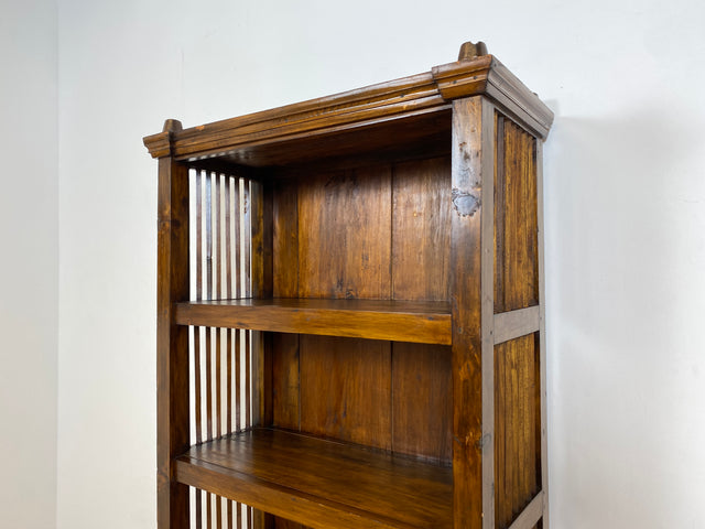 Boatwood by WMK I Einzigartiger nachhaltiger Bücherschrank I Handmade Unikat aus altem Bootsholz I Teakholz massiv I Regel Holzregal Bücherregal Highboard Küchenregal Geschirrschrank Berlin Bonn Kiel