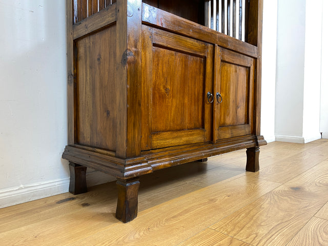 Boatwood by WMK I Einzigartiger nachhaltiger Bücherschrank I Handmade Unikat aus altem Bootsholz I Teakholz massiv I Regel Holzregal Bücherregal Highboard Küchenregal Geschirrschrank Berlin Bonn Kiel