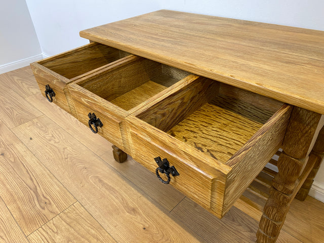WMK # Schöne und sehr gut erhaltene nordische Vintage Anrichte aus vollem Holz mit Schubladen & Ablage # Tisch Küchentisch Holztisch Küchenschrank Küchenanrichte Kommode Konsole Flurkommode Weichholz