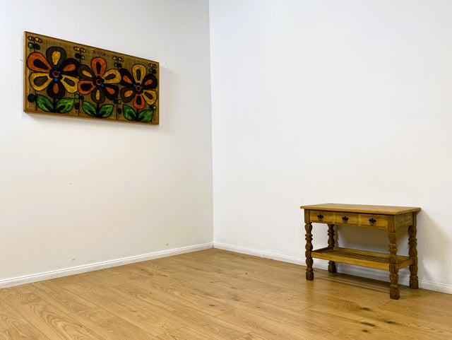 WMK # Schöne und sehr gut erhaltene nordische Vintage Anrichte aus vollem Holz mit Schubladen & Ablage # Tisch Küchentisch Holztisch Küchenschrank Küchenanrichte Kommode Konsole Flurkommode Weichholz