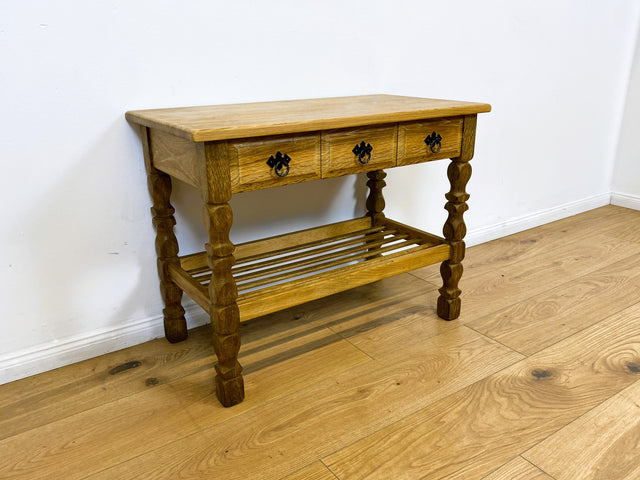 WMK # Schöne und sehr gut erhaltene nordische Vintage Anrichte aus vollem Holz mit Schubladen & Ablage # Tisch Küchentisch Holztisch Küchenschrank Küchenanrichte Kommode Konsole Flurkommode Weichholz