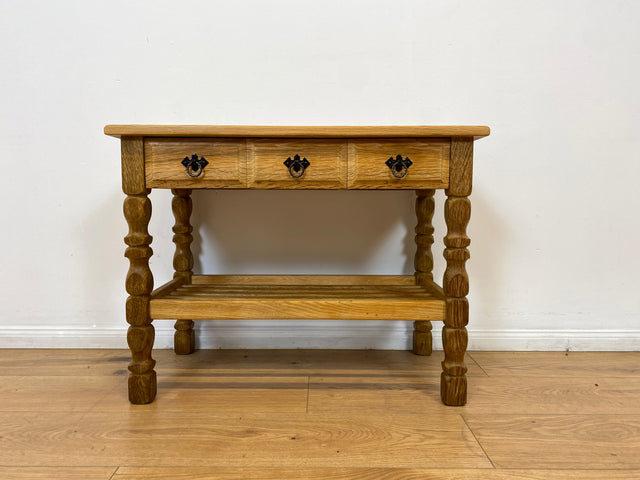 WMK # Schöne und sehr gut erhaltene nordische Vintage Anrichte aus vollem Holz mit Schubladen & Ablage # Tisch Küchentisch Holztisch Küchenschrank Küchenanrichte Kommode Konsole Flurkommode Weichholz