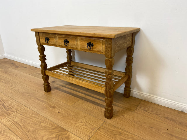 WMK # Schöne und sehr gut erhaltene nordische Vintage Anrichte aus vollem Holz mit Schubladen & Ablage # Tisch Küchentisch Holztisch Küchenschrank Küchenanrichte Kommode Konsole Flurkommode Weichholz