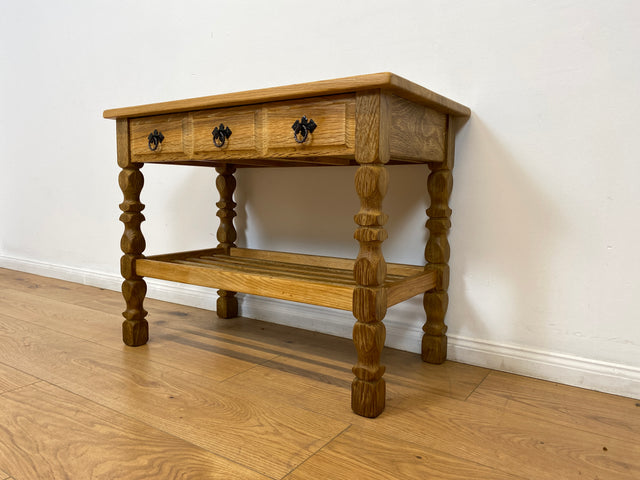 WMK # Schöne und sehr gut erhaltene nordische Vintage Anrichte aus vollem Holz mit Schubladen & Ablage # Tisch Küchentisch Holztisch Küchenschrank Küchenanrichte Kommode Konsole Flurkommode Weichholz