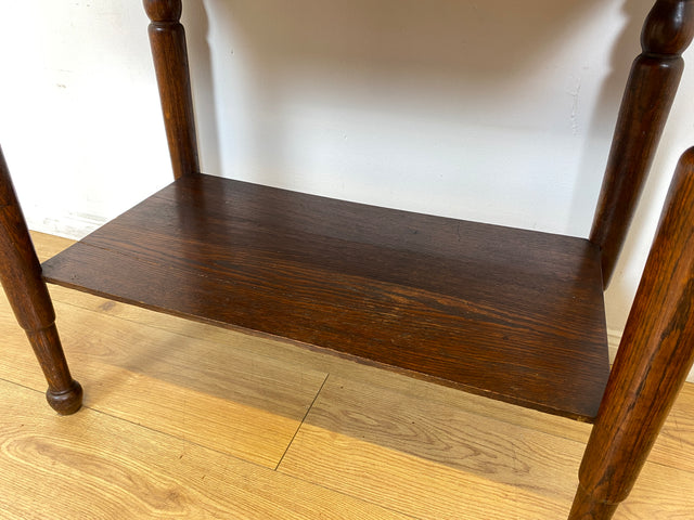 WMK I Wunderschöner nordischer antiker Konsolentisch aus Eichenholz mit Schublade & Ablage I Kommode Konsole Tisch Küchenschrank Küchenregal Anrichte Jugendstil Gründerzeit Vintage Berlin Kiel Dresden