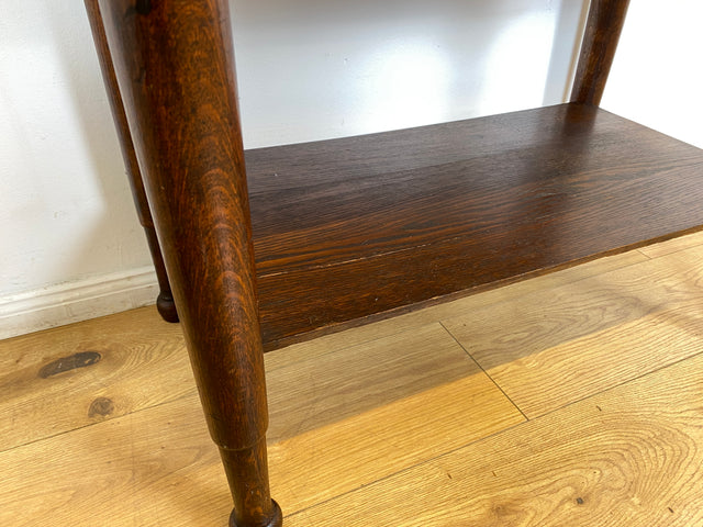 WMK I Wunderschöner nordischer antiker Konsolentisch aus Eichenholz mit Schublade & Ablage I Kommode Konsole Tisch Küchenschrank Küchenregal Anrichte Jugendstil Gründerzeit Vintage Berlin Kiel Dresden