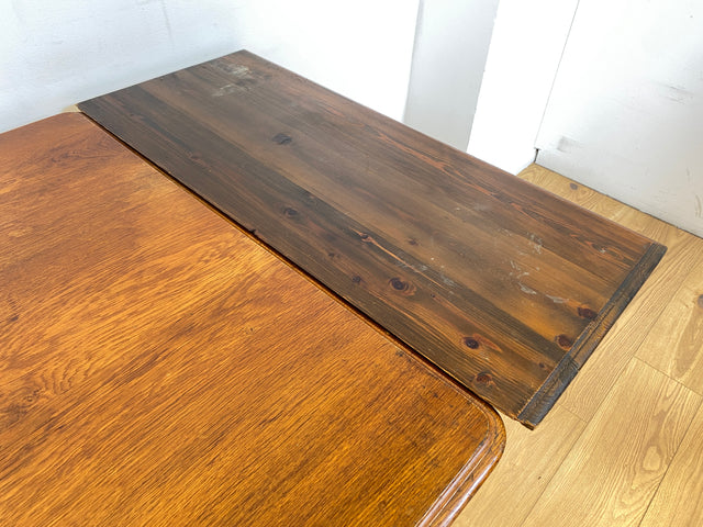 WMK I Sehr schöner und robuster dänischer antiker Esstisch aus massiver Eiche, ausziehbar I Ausziehtisch Holztisch Esszimmertisch Küchentisch Dining Table Jugendstil Vintage Berlin Karlsruhe Hessen