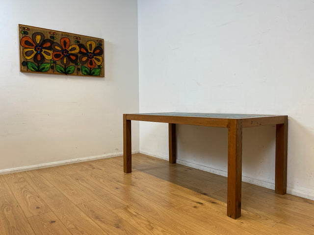 Boatwood by WMK # Einzigartiger 170x88cm großer Esstisch aus altem Bootsholz, ein handgefertigtes Unikat aus massivem Teakholz
