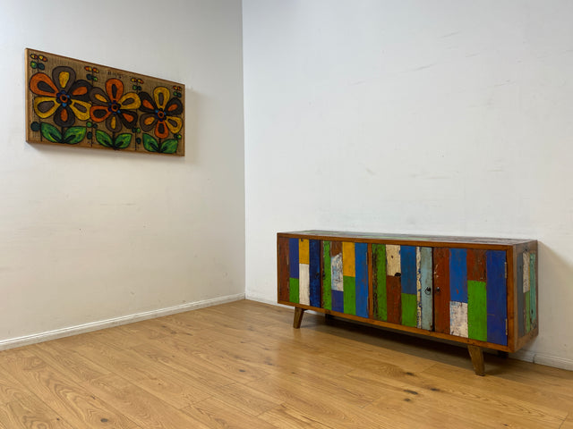 Boatwood by WMK I Nachhaltiges Sideboard handgefertigt aus altem Bootsholz