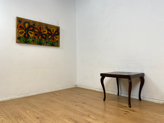 WMK Hübscher jedoch ziemlich abgerockter 1930er Jahre Couchtisch mit formschönen Füßen im Chippendale Stil # Wohnzimmertisch Beistelltisch Coffee Table Salontisch Vintage Art Deco # Versand möglich