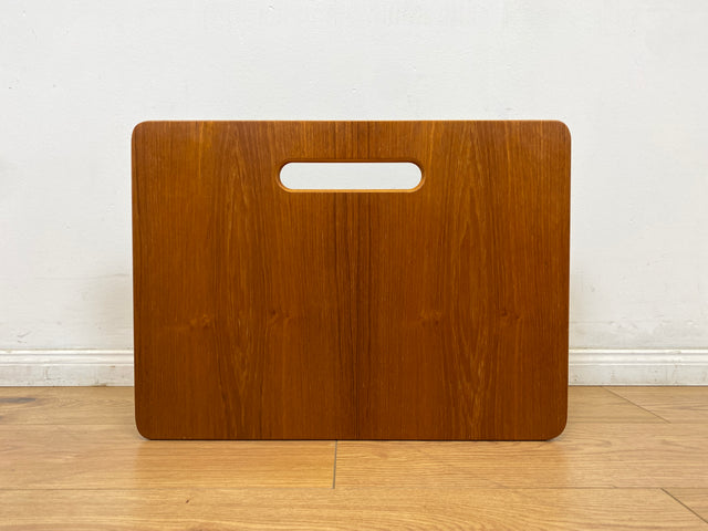 WMK # Stilvolle skandinavische Zeitungsablage aus hochwertigem Teakholz # Zeitungshalter Zeitungsständer Zeitungstisch Zeitschriftenständer Beistelltisch Danish Design Mid-Century 70er Vintage Teak