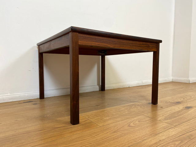 WMK # Stilvoller und gut erhaltener skandinavischer 70er Jahre Designer Couchtisch von Hansen & Nissen in Palisander # Wohnzimmertisch Beistelltisch Coffee Table Vintage Danish Design Rosewood