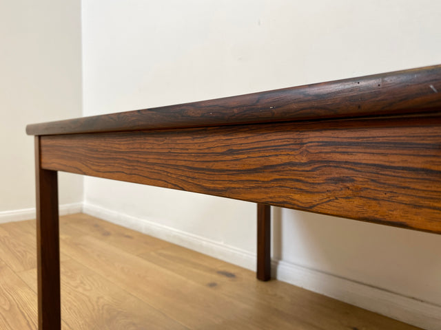 WMK # Stilvoller und gut erhaltener skandinavischer 70er Jahre Designer Couchtisch von Hansen & Nissen in Palisander # Wohnzimmertisch Beistelltisch Coffee Table Vintage Danish Design Rosewood