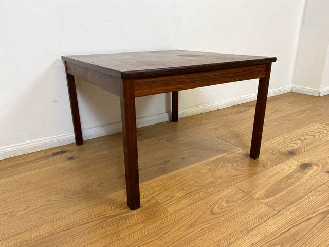 WMK # Stilvoller und gut erhaltener skandinavischer 70er Jahre Designer Couchtisch von Hansen & Nissen in Palisander # Wohnzimmertisch Beistelltisch Coffee Table Vintage Danish Design Rosewood