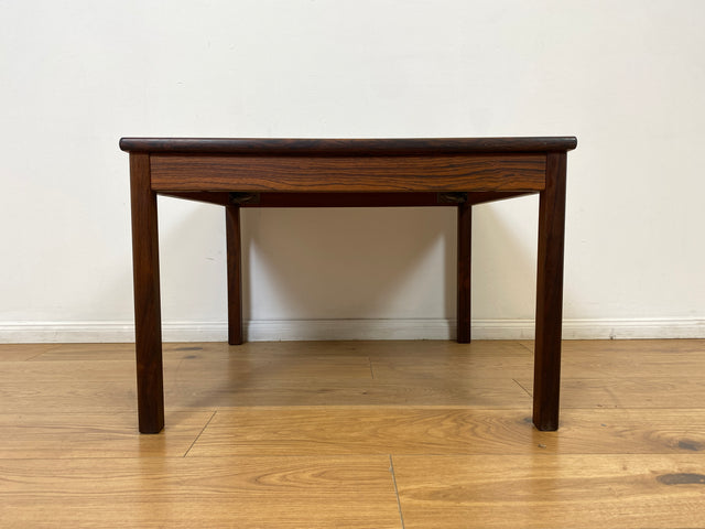 WMK # Stilvoller und gut erhaltener skandinavischer 70er Jahre Designer Couchtisch von Hansen & Nissen in Palisander # Wohnzimmertisch Beistelltisch Coffee Table Vintage Danish Design Rosewood