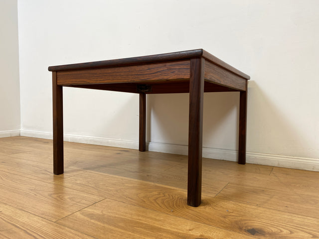 WMK # Stilvoller und gut erhaltener skandinavischer 70er Jahre Designer Couchtisch von Hansen & Nissen in Palisander # Wohnzimmertisch Beistelltisch Coffee Table Vintage Danish Design Rosewood