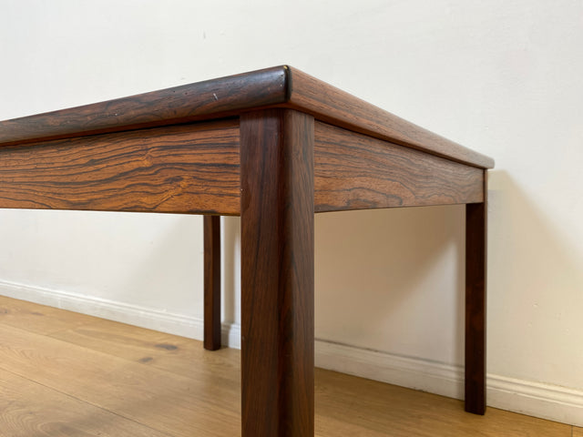 WMK # Stilvoller und gut erhaltener skandinavischer 70er Jahre Designer Couchtisch von Hansen & Nissen in Palisander # Wohnzimmertisch Beistelltisch Coffee Table Vintage Danish Design Rosewood