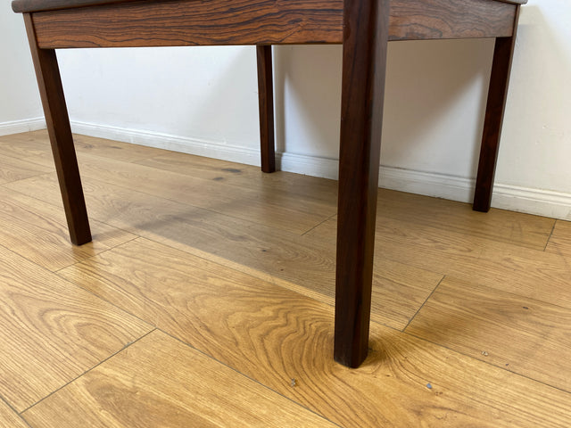 WMK # Stilvoller und gut erhaltener skandinavischer 70er Jahre Designer Couchtisch von Hansen & Nissen in Palisander # Wohnzimmertisch Beistelltisch Coffee Table Vintage Danish Design Rosewood