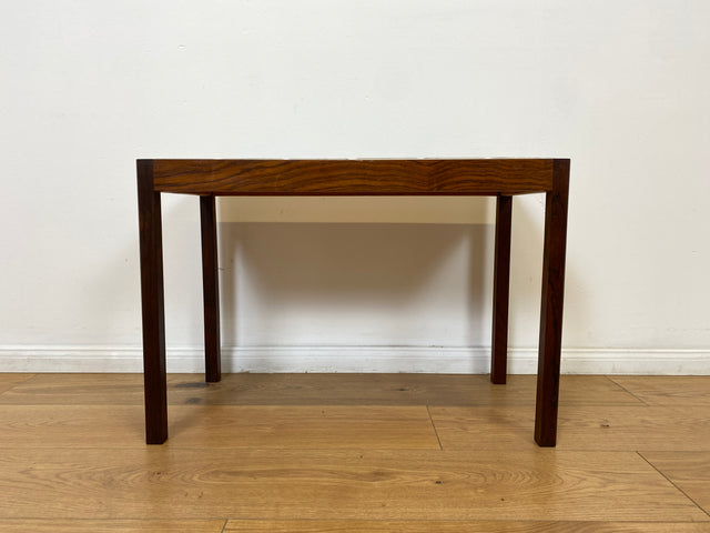 WMK # Hochwertiger & gut erhaltener skandinavischer Couchtisch aus Palisander mit robusten Fliesen # Wohnzimmertisch Beistelltisch Coffee Table Fliesentisch Mid-Century Danish Design Rosewood Vintage