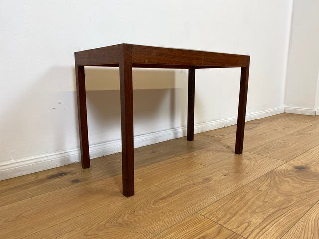 WMK # Hochwertiger & gut erhaltener skandinavischer Couchtisch aus Palisander mit robusten Fliesen # Wohnzimmertisch Beistelltisch Fliesentisch Coffee Table Mid-Century Danish Design Rosewood Vintage