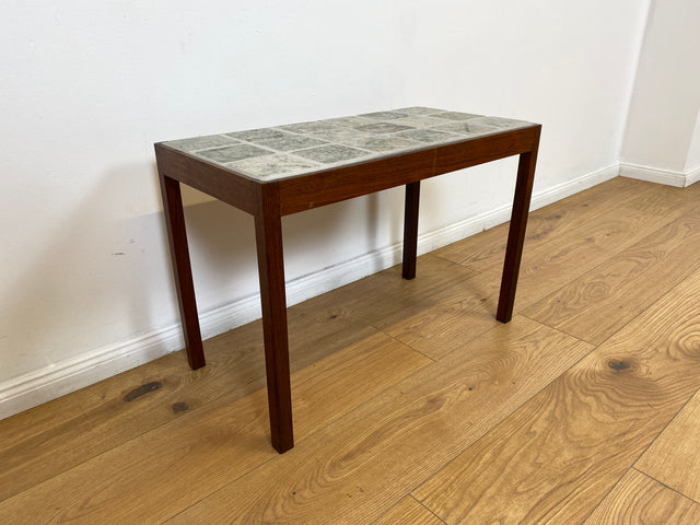 WMK # Hochwertiger & gut erhaltener skandinavischer Couchtisch aus Palisander mit robusten Fliesen # Wohnzimmertisch Beistelltisch Fliesentisch Coffee Table Mid-Century Danish Design Rosewood Vintage