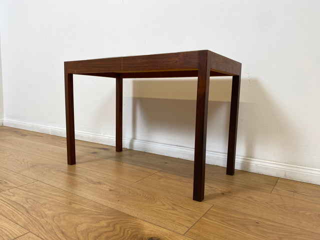 WMK # Hochwertiger & gut erhaltener skandinavischer Couchtisch aus Palisander mit robusten Fliesen # Wohnzimmertisch Beistelltisch Fliesentisch Coffee Table Mid-Century Danish Design Rosewood Vintage