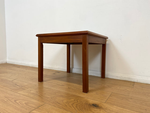 WMK Stilvoller & sehr gut erhaltener skandinavischer Couchtisch in Teakholz mit kunstvoll gestalteten Fliesen # Fliesentisch Beistelltisch Coffee Table Danish Design Mid-Century Vintage 60er 70er Teak