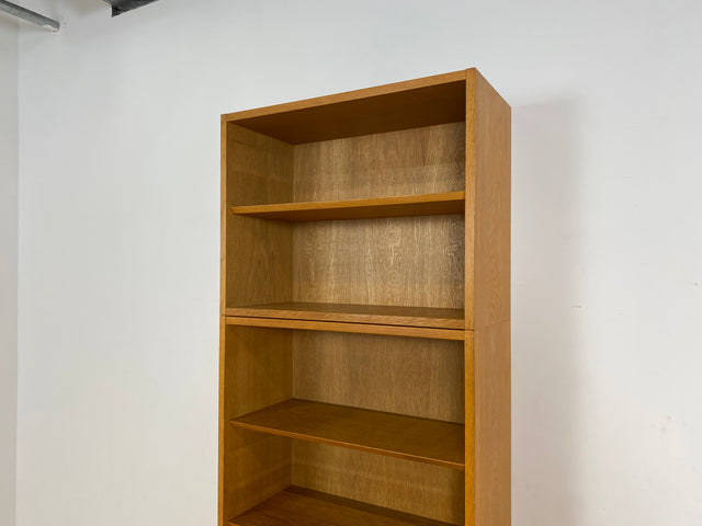 WMK # Hochwertiger skandinavischer Designer Sekretär von Poul Hundevad , Massivholz in Eiche mit Regal # Highboard Bücherregal Bücherschrank Sideboard Desk Danish Design Mid-Century Vintage Eichenholz