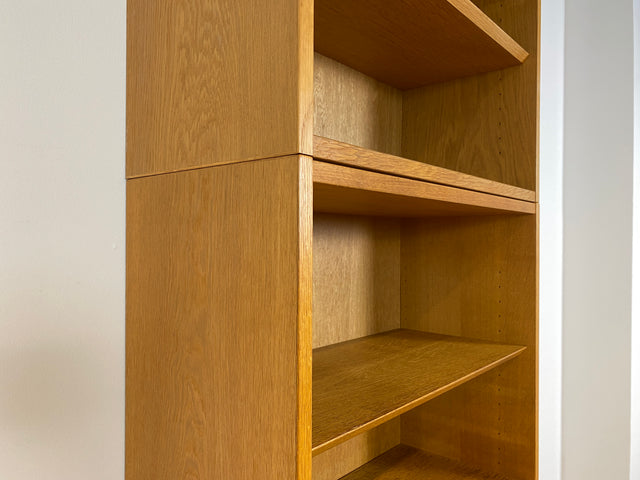 WMK # Hochwertiger skandinavischer Designer Sekretär von Poul Hundevad , Massivholz in Eiche mit Regal # Highboard Bücherregal Bücherschrank Sideboard Desk Danish Design Mid-Century Vintage Eichenholz