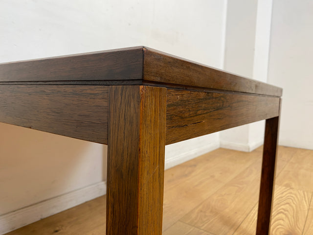 WMK I Schöner skandinavischer Mid-Century Couchtisch I Teakholz mit kunstvollen Fliesen
