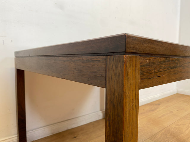 WMK I Schöner skandinavischer Mid-Century Couchtisch I Teakholz mit kunstvollen Fliesen