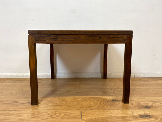 WMK I Schöner skandinavischer Mid-Century Couchtisch I Teakholz mit kunstvollen Fliesen
